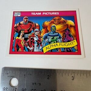 1990 Impel Marvel Universe Super Heroes Team Pictures Card #148 Alpha Flight